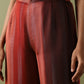 Kaftan Pants Set - Brown & Magenta Ombre