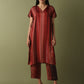 Kaftan Pants Set - Brown & Magenta Ombre