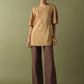 Pin Tucks Tunic - Beige