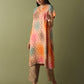 Kaftan Pants Set - Multicolored, Dark Beige