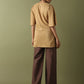Pin Tucks Tunic - Beige
