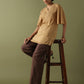Pin Tucks Tunic - Beige