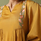 Embroidered Tunic - Mustard