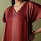 Kaftan Pants Set - Brown & Magenta Ombre