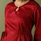 Handkerchief Dress - Maroon