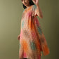 Kaftan Pants Set - Multicolored, Dark Beige