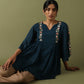 Embroidered Tunic - Teal