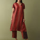 Kaftan Pants Set - Brown & Magenta Ombre