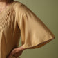 Pin Tucks Tunic - Beige