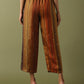 Kurta Pants Set - Brown & Golden