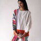 Scalloped Straight Pants - Multicolored