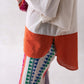 Scalloped Straight Pants - Multicolored
