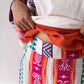 Scalloped Straight Pants - Multicolored