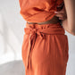 High Waisted Overlap Skirt