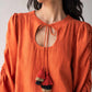 Aline Dress with Puffed Sleeves