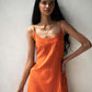 Spaghetti Sleeve Aline Dress