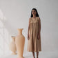 Flared Gathered Dress