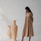Flared Gathered Dress