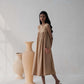 Flared Gathered Dress