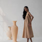Flared Gathered Dress