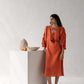 Aline Dress with Puffed Sleeves