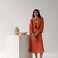 Aline Dress with Puffed Sleeves