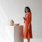 Aline Dress with Puffed Sleeves