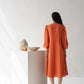 Aline Dress with Puffed Sleeves